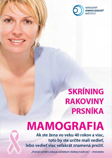 brožurka skrining mamografia